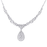6.61ct 14k White Gold Diamond Necklace